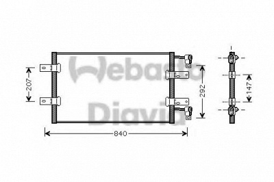 WEBASTO 82d0226181ma -  Конденсатор, кондиционер