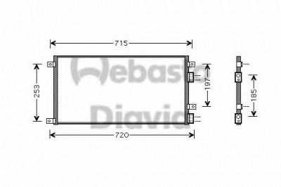 WEBASTO 82d0226184ma -  Конденсатор, кондиционер