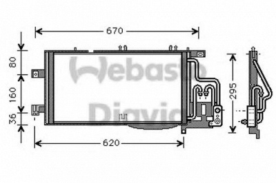 WEBASTO 82d0226187ma -  Конденсатор, кондиционер