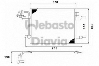 WEBASTO 82d0226191ma -  Конденсатор, кондиционер