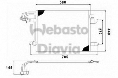 WEBASTO 82d0226192ma -  Конденсатор, кондиционер