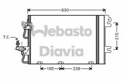 WEBASTO 82d0226198ma -  Конденсатор, кондиционер