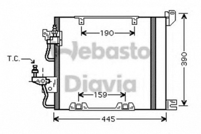 WEBASTO 82d0226199ma -  Конденсатор, кондиционер