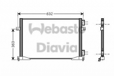 WEBASTO 82d0226203ma -  Конденсатор, кондиционер