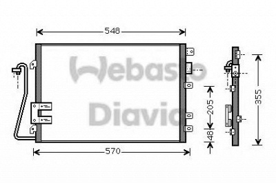 WEBASTO 82d0226204ma -  Конденсатор, кондиционер