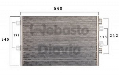 WEBASTO 82d0226205ma -  Конденсатор, кондиционер