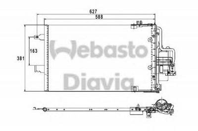 WEBASTO 82d0226211ma -  Конденсатор, кондиционер