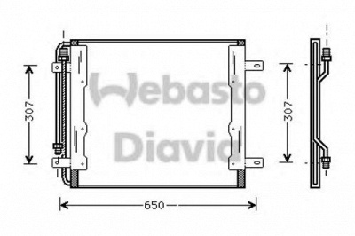 WEBASTO 82d0226215ma -  Конденсатор, кондиционер