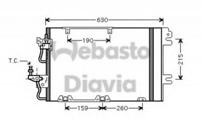 WEBASTO 82d0226217ma - Конденсатор, кондиционер