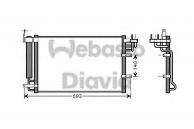 WEBASTO 82d0226229ma - Конденсатор, кондиционер
