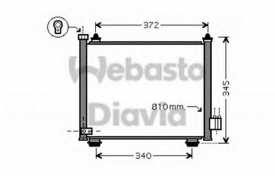 WEBASTO 82d0226232ma -  Конденсатор, кондиционер