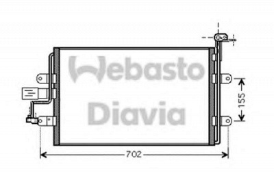 WEBASTO 82d0226233ma -  Конденсатор, кондиционер