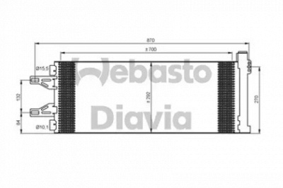 WEBASTO 82d0226235ma -  Конденсатор, кондиционер