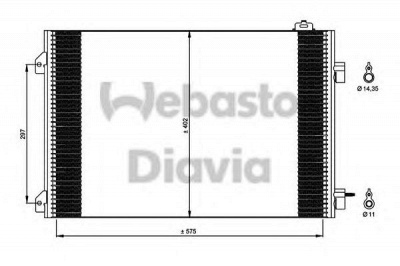 WEBASTO 82d0226237ma -  Конденсатор, кондиционер