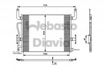 WEBASTO 82d0226239ma -  Конденсатор, кондиционер