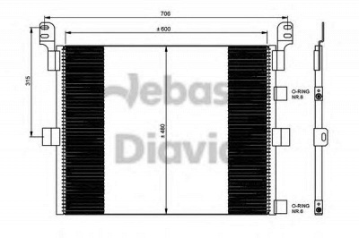 WEBASTO 82d0226247ma -  Конденсатор, кондиционер