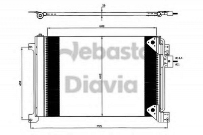 WEBASTO 82d0226254ma -  Конденсатор, кондиционер