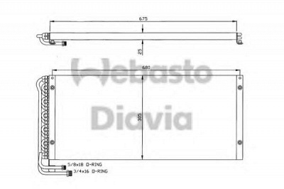 WEBASTO 82d0226258ma - Конденсатор, кондиционер