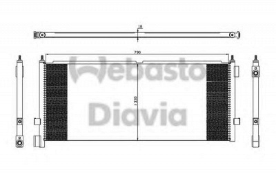 WEBASTO 82d0226260ma -  Конденсатор, кондиционер