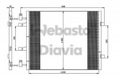 WEBASTO 82d0226265ma -  Конденсатор, кондиционер
