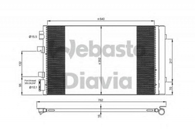 WEBASTO 82d0226272ma -  Конденсатор, кондиционер