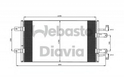 WEBASTO 82d0226276ma -  Конденсатор, кондиционер