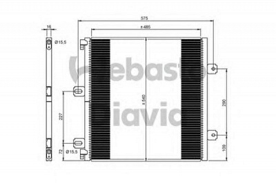 WEBASTO 82d0226278ma -  Конденсатор, кондиционер