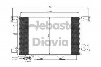 WEBASTO 82d0226280ma -  Конденсатор, кондиционер
