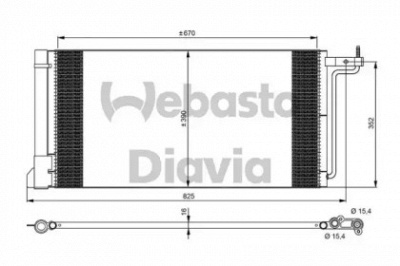 WEBASTO 82d0226287ma -  Конденсатор, кондиционер