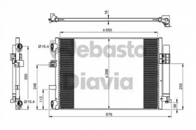 WEBASTO 82d0226288ma -  Конденсатор, кондиционер