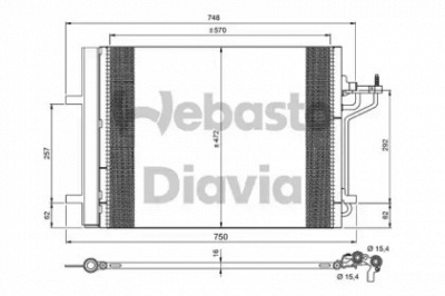 WEBASTO 82d0226289ma -  Конденсатор, кондиционер