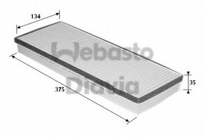 WEBASTO 82d0325120a -  Фильтр воздуха в салоне