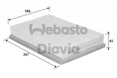 WEBASTO 82d0325130a - Фильтр воздуха в салоне