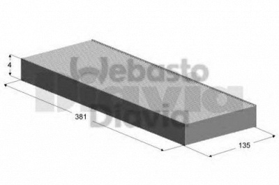 WEBASTO 82d0325145a -  Фильтр воздуха в салоне