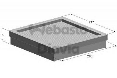 WEBASTO 82d0325150a - Фильтр воздуха в салоне