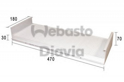 WEBASTO 82d0325170a -  Фильтр воздуха в салоне