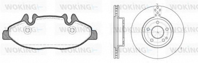 WOKING 81009300 -  Комплект тормозов, дисковый тормозной механизм