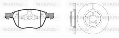 WOKING 81182301 -  Комплект тормозов, дисковый тормозной механизм