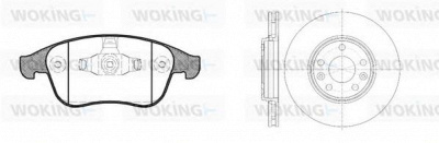 WOKING 81250300 -  Комплект тормозов, дисковый тормозной механизм