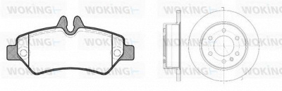 WOKING 81346300 -  Комплект тормозов, дисковый тормозной механизм