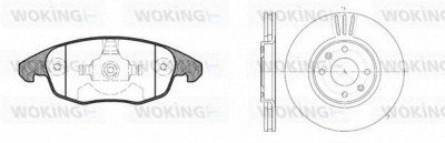 WOKING 81348300 -  Комплект тормозов, дисковый тормозной механизм