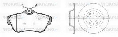 WOKING 81399300 -  Комплект тормозов, дисковый тормозной механизм