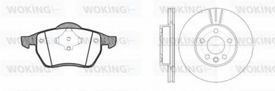 WOKING 8290304 -  Комплект тормозов, дисковый тормозной механизм