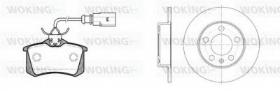 WOKING 8363310 -  Комплект тормозов, дисковый тормозной механизм