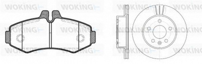 WOKING 8601300 -  Комплект тормозов, дисковый тормозной механизм