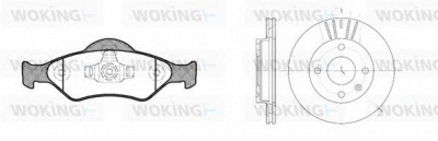WOKING 8665300 -  Комплект тормозов, дисковый тормозной механизм