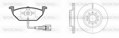 WOKING 8733305 -  Комплект тормозов, дисковый тормозной механизм