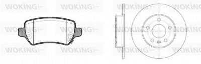 WOKING 8857300 -  Комплект тормозов, дисковый тормозной механизм