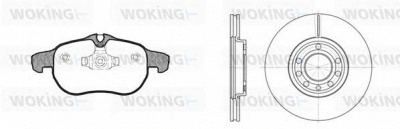 WOKING 8988300 -  Комплект тормозов, дисковый тормозной механизм