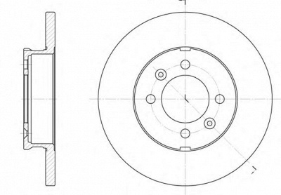 WOKING d610400 -  Тормозной диск